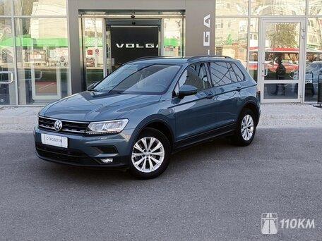 Volkswagen, Tiguan, 1400, 150, бензин, внедорожник, робот, передний привод, среднее состояние, левый, синий, 1 999 000 ₽