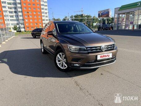 Volkswagen, Tiguan, 2000, 180, бензин, внедорожник, робот, полный привод, среднее состояние, левый, коричневый, 2 750 000 ₽