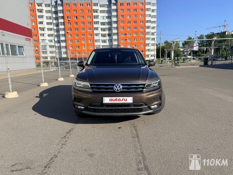 Volkswagen, Tiguan, 2000, 180, бензин, внедорожник, робот, полный привод, среднее состояние, левый, коричневый, 2 750 000 ₽