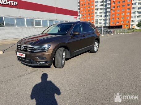 Volkswagen, Tiguan, 2000, 180, бензин, внедорожник, робот, полный привод, среднее состояние, левый, коричневый, 2 750 000 ₽